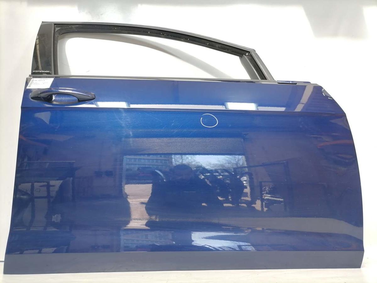 VW Golf 7 original T&uuml;r vorn rechts LC5B Atlantic Blue Rohbau Facelift Bj.2020